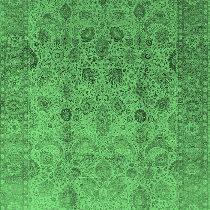Oriental Emerald Green Traditional Rug, urb633emgrn