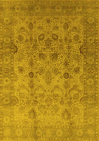 Oriental Yellow Traditional Rug, urb633yw