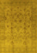 Oriental Yellow Traditional Rug, urb633yw