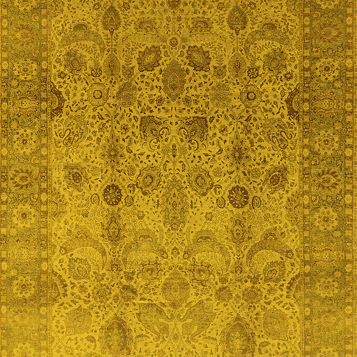 Oriental Yellow Traditional Rug, urb633yw