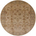 Round Machine Washable Industrial Modern Light Brown Rug, wshurb633