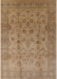 Machine Washable Industrial Modern Light Brown Rug, wshurb633