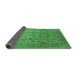 Sideview of Oriental Emerald Green Traditional Rug, urb633emgrn