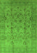 Oriental Green Traditional Rug, urb633grn