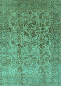 Oriental Turquoise Traditional Rug, urb633turq