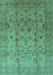 Oriental Turquoise Traditional Rug, urb633turq