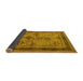 Sideview of Oriental Yellow Industrial Rug, urb634yw