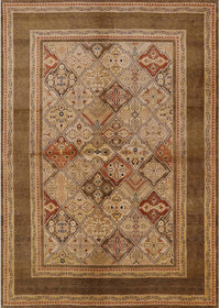 Machine Washable Industrial Modern Peru Brown Rug, wshurb634