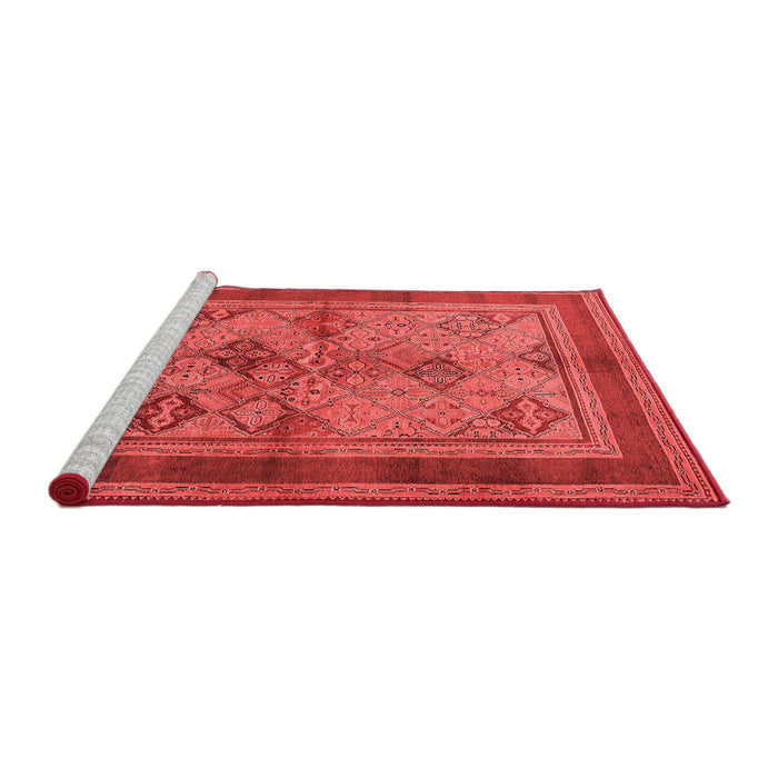 Industrial Red Washable Rugs