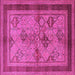 Square Oriental Pink Industrial Rug, urb634pnk