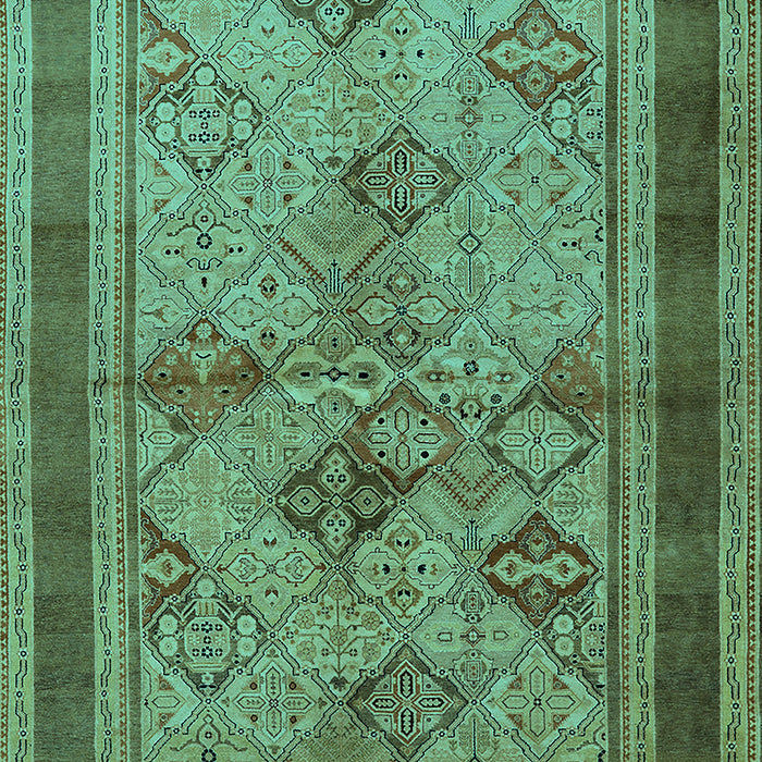 Oriental Turquoise Industrial Rug, urb634turq