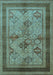 Oriental Light Blue Industrial Rug, urb634lblu