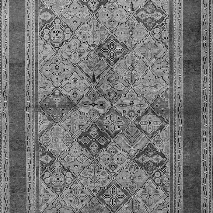 Machine Washable Oriental Gray Industrial Rug, wshurb634gry