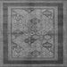 Square Oriental Gray Industrial Rug, urb634gry