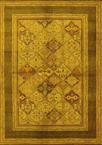 Oriental Yellow Industrial Rug, urb634yw