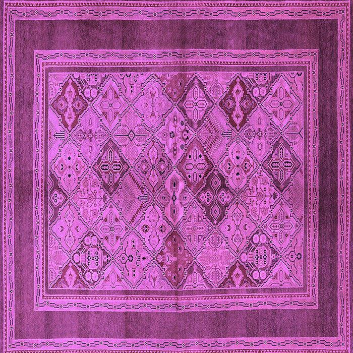 Square Oriental Purple Industrial Rug, urb634pur