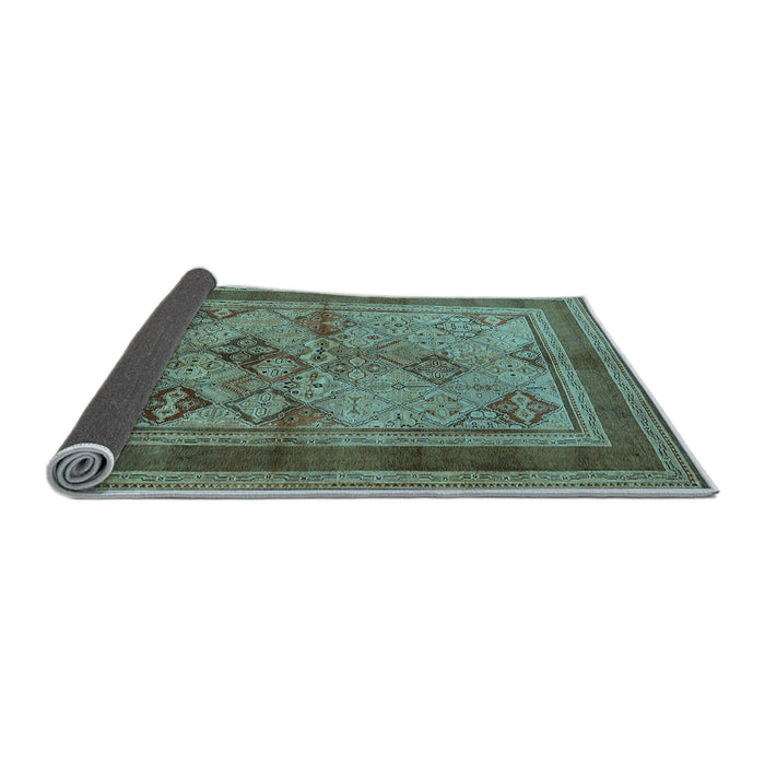 Sideview of Oriental Light Blue Industrial Rug, urb634lblu