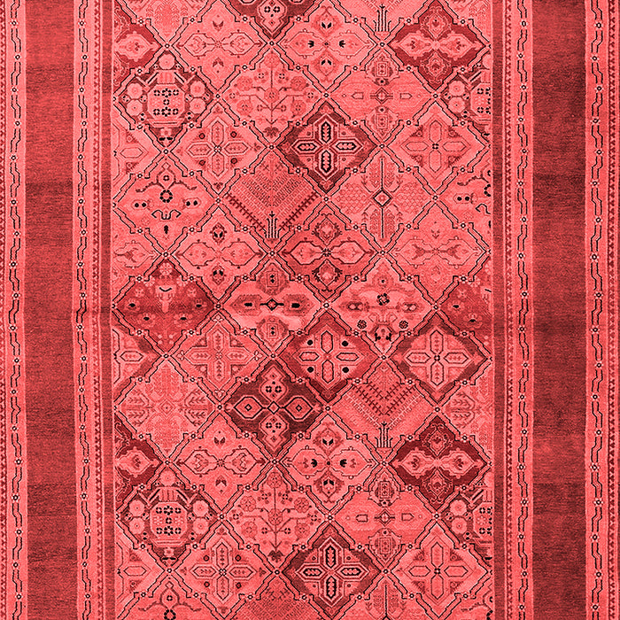 Machine Washable Oriental Red Industrial Rug, wshurb634red