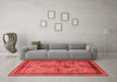 Industrial Red Washable Rugs