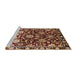 Sideview of Machine Washable Industrial Modern Deep Red Rug, wshurb635