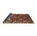 Sideview of Mid-Century Modern Deep Red Oriental Rug, urb635