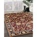 Machine Washable Industrial Modern Deep Red Rug in a Family Room, wshurb635