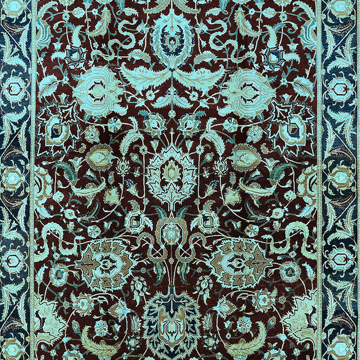 Oriental Light Blue Industrial Rug, urb635lblu