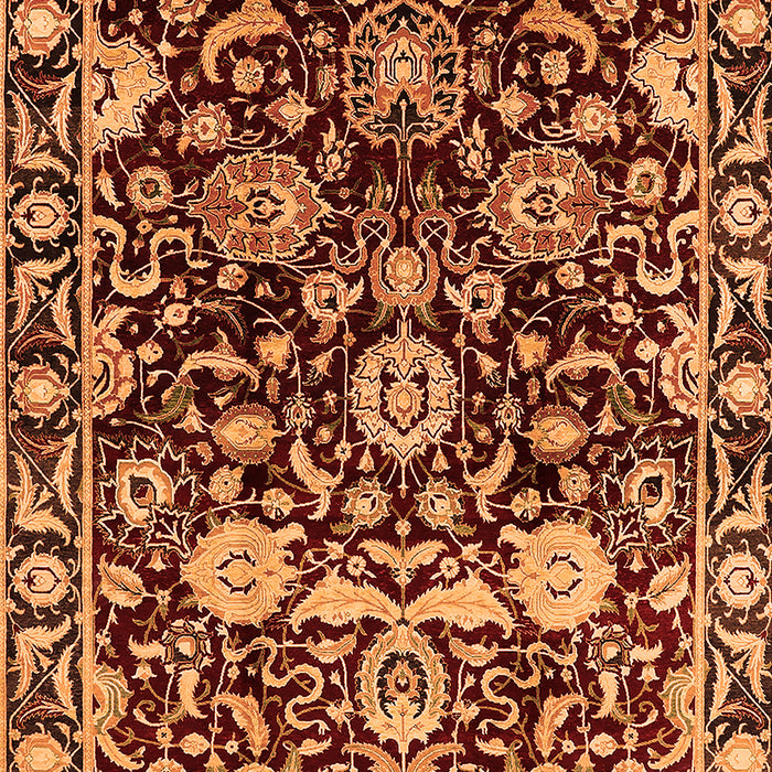Machine Washable Oriental Orange Industrial Area Rugs, wshurb635org