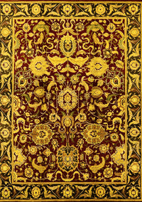 Oriental Yellow Industrial Rug, urb635yw