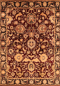 Oriental Orange Industrial Rug, urb635org