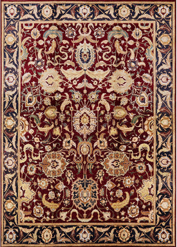 Machine Washable Industrial Modern Deep Red Rug, wshurb635