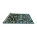 Sideview of Machine Washable Oriental Light Blue Industrial Rug, wshurb635lblu