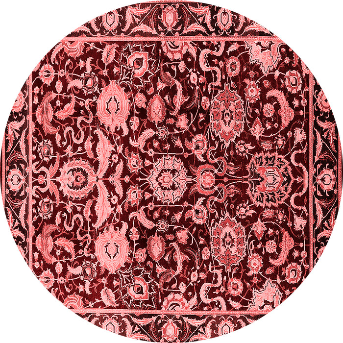 Machine Washable Oriental Red Industrial Rug, wshurb635red