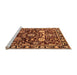 Sideview of Machine Washable Oriental Orange Industrial Area Rugs, wshurb635org