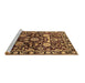 Sideview of Machine Washable Oriental Brown Industrial Rug, wshurb635brn