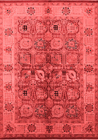 Oriental Red Industrial Rug, urb636red