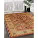 Machine Washable Industrial Modern Mahogany Brown Rug in a Family Room, wshurb636