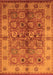 Machine Washable Oriental Orange Industrial Area Rugs, wshurb636org