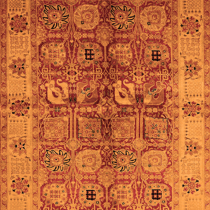 Machine Washable Oriental Orange Industrial Area Rugs, wshurb636org