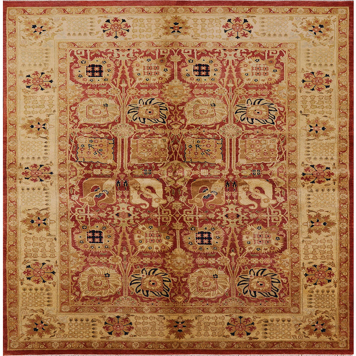 Square Machine Washable Industrial Modern Mahogany Brown Rug, wshurb636