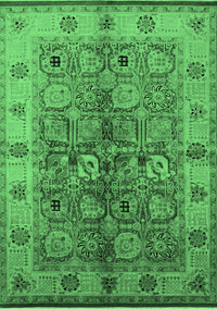 Oriental Emerald Green Industrial Rug, urb636emgrn