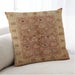 Lifestyle Image of Mid-Century Modern Urban Square Mahogany Brown Throw Pillow, 18 inch by 18 inch, pwurb636