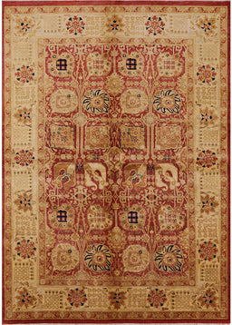 Mid-Century Modern Mahogany Brown Oriental Rug, urb636