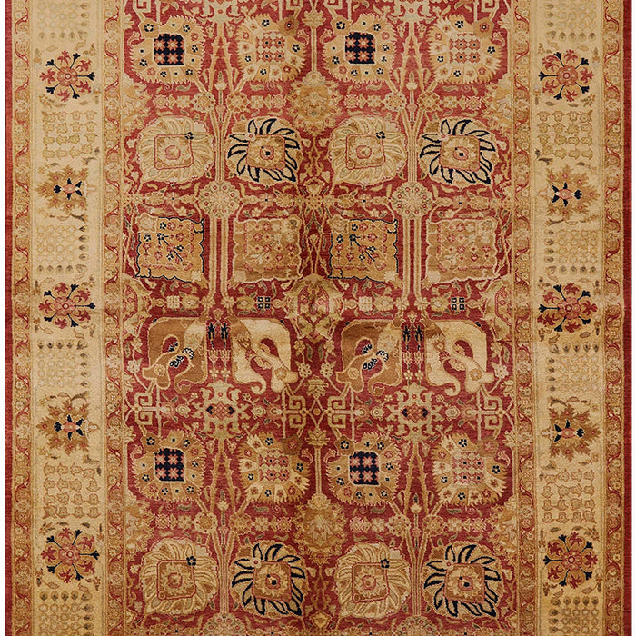 Mid-Century Modern Mahogany Brown Oriental Rug, urb636