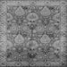 Square Oriental Gray Industrial Rug, urb637gry