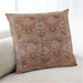 Lifestyle Image of Mid-Century Modern Urban Square Mahogany Brown Throw Pillow, 18 inch by 18 inch, pwurb637
