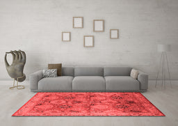 Industrial Red Washable Rugs