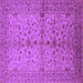 Square Oriental Purple Industrial Rug, urb638pur