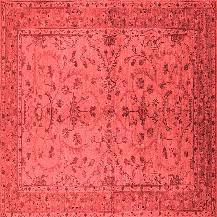 Machine Washable Oriental Red Industrial Rug, wshurb638red