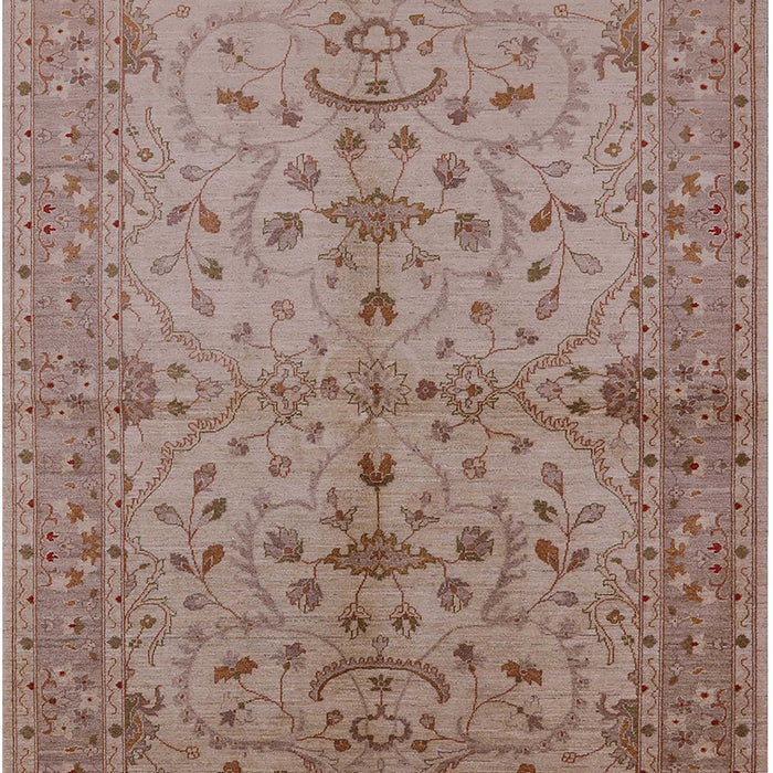 Mid-Century Modern Sienna Brown Oriental Rug, urb638
